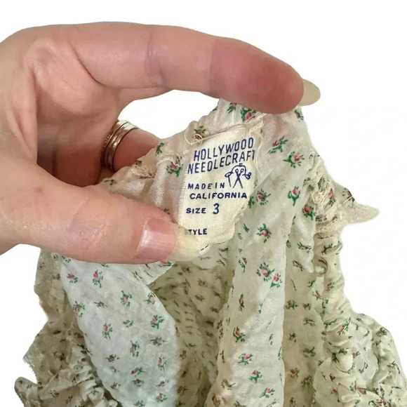 True Vintage 1950s Hollywood Needlecraft Ruffle Sunsuit Bubble Romper Playsuit - Picture 7 of 7